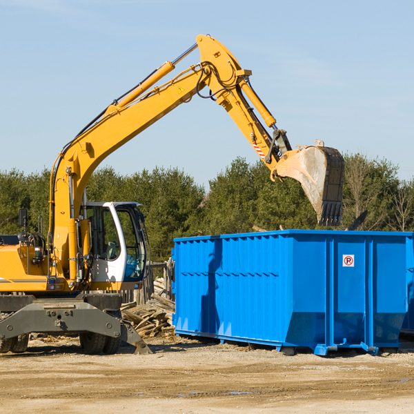 what size residential dumpster rentals are available in Crystal Hill